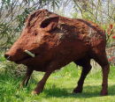 Wild Boar. Cold cast Iron resin