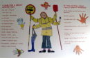Walsingham Primary School 100th Anniversary Mural 2012 (section)