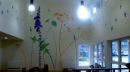 Final stage of painted mural in Aylsham sheltered housing debvelopment