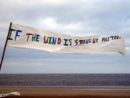 Wind Banner at Brancaster beach