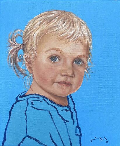 Elea oil on canvas 25 x 30 cm commission