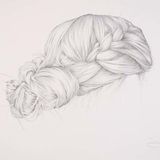 Plaited wedding hair