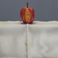 Red Apple on Cloth