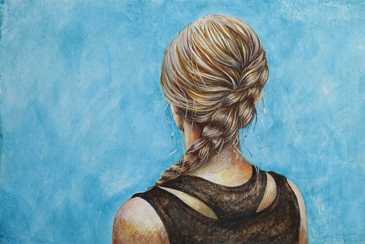 Girl with Plaited Hair