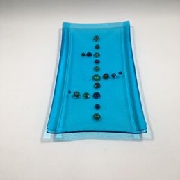 dot pattern rectangular dish