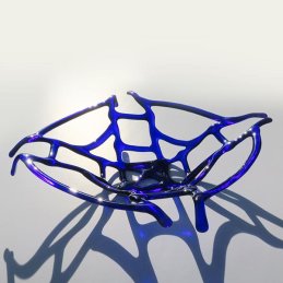 delicate blue lattice dish (sold)