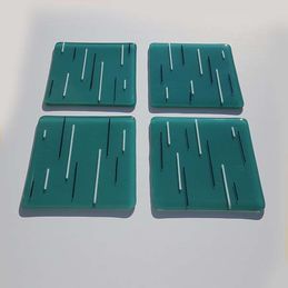 teal white and black coasters
