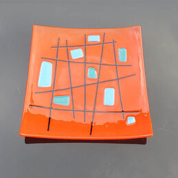 criss cross orange square