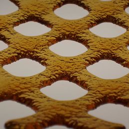gold lattice detail