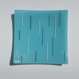 light blue, white, black square