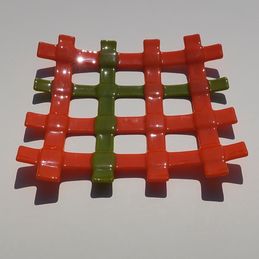 orange and green lattice