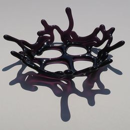 purple freeform coral dish (sold)