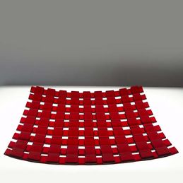 red lattice dish (sold)