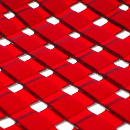 red lattice detail