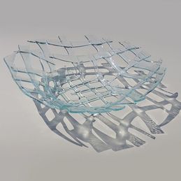 defined glass dish (sold)