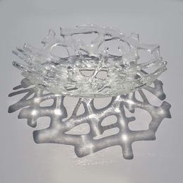 softly curved dish