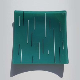 teal, white and black square