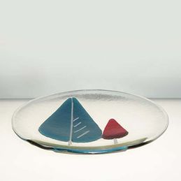 trees round dish (sold)