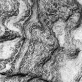 abstract black and white photographic art of rock structures on the island of Sifnos, Greece