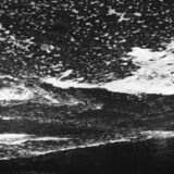 black and white abstract artistic photographs of foam shapes in the Conestoga River at the dam in St. Jacob's, Ontario