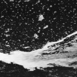 black and white abstract artistic photographs of foam shapes in the Conestoga River at the dam in St. Jacob's, Ontario