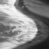 black and white abstract artistic photographs of dams along Grand River, Ontario, using a swing lens panoramic camera and ICM