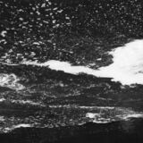 black and white abstract artistic photographs of foam shapes in the Conestoga River at the dam in St. Jacob's, Ontario