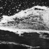 black and white abstract artistic photographs of foam shapes in the Conestoga River at the dam in St. Jacob's, Ontario