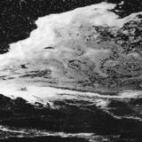 black and white abstract artistic photographs of foam shapes in the Conestoga River at the dam in St. Jacob's, Ontario