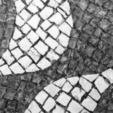 black and white photographic art of cobblestones in Lagos, Portugal