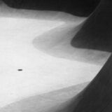 abstract black and white photographic art of "the brink" in Waterloo, Ontario, Canada