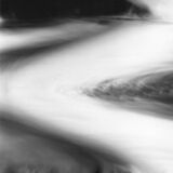 black and white abstract artistic photographs of dams along Grand River, Ontario, using a swing lens panoramic camera and ICM