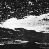 black and white abstract artistic photographs of foam shapes in the Conestoga River at the dam in St. Jacob's, Ontario