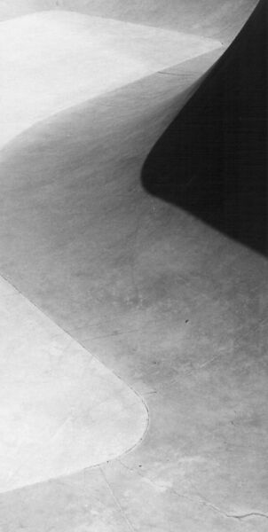 abstract black and white photographic art of "the brink" in Waterloo, Ontario, Canada