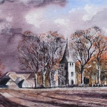 Detling Church after Rowland Hilder