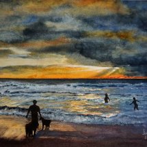 Evening at the beach