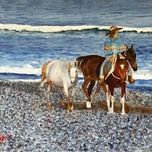 Horses on the beach