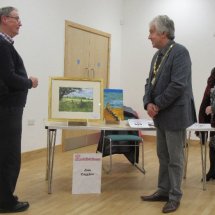 Presentation of my painting to the Mayor of Milton Keynes