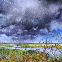 Stormy skies at Rye Harbour
