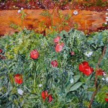 Tulips by the redway