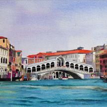 Venice, Grand Canal & Rialto Bridge