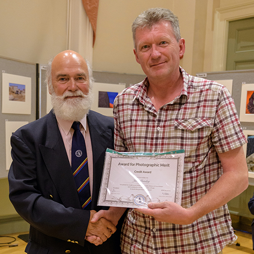 Leo Rich presenting my Certificate