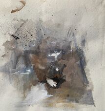 small work on papr 10 by 10 cms