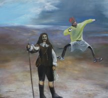 Murillo hunter and jumping Jack Scarecrow! with his mesh face on