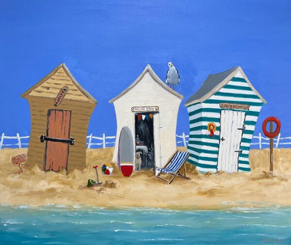 Buckling beach-huts