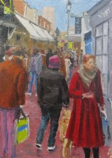 Red coat in the lanes