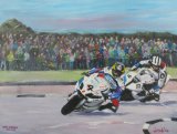Martin and Dunlop round York Corner in the 2014 NW200! Sold