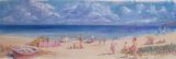 Oil on board of St Ives beach scene; SOLD