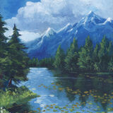 Looking Across the Lake