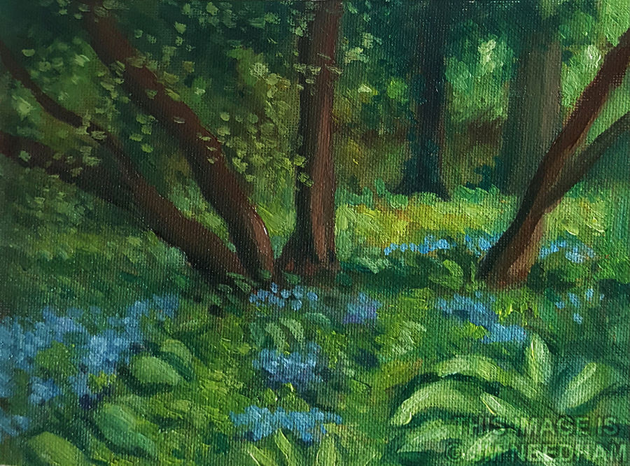 comfrey and forget-me-nots